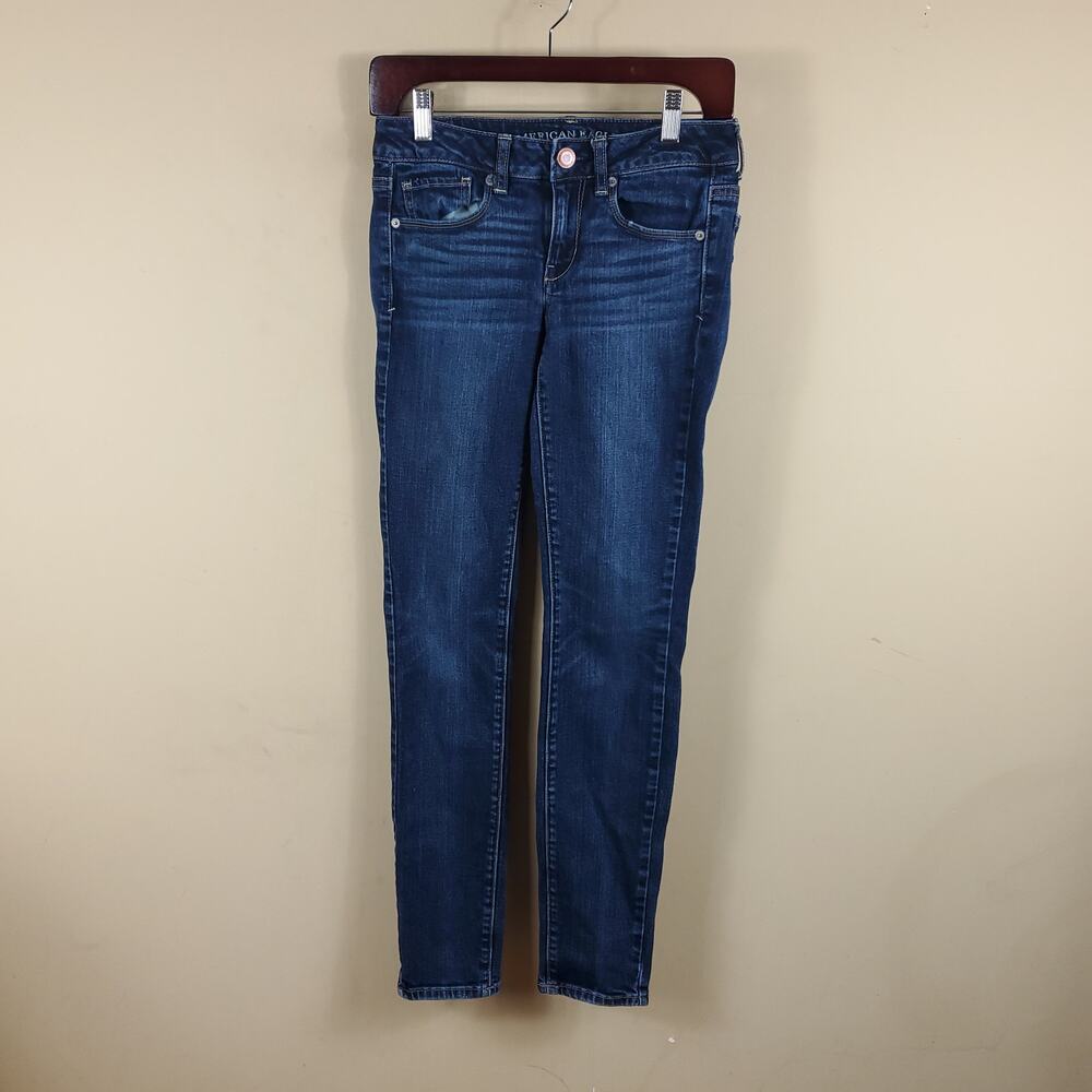 American Eagle Dark Wash Skinny Stretch Jeans Size 2